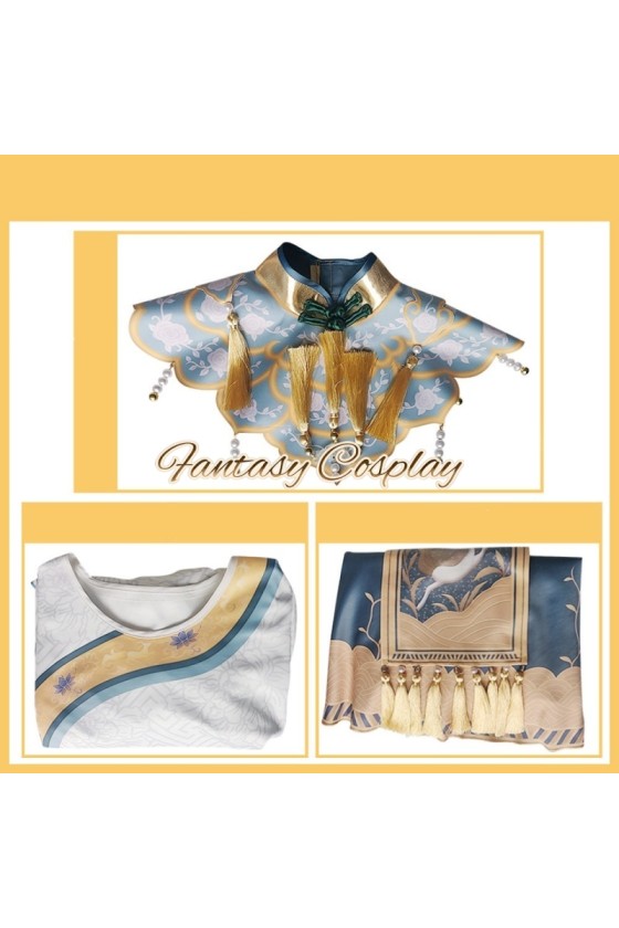 Identity V Antiquarian Bai Ze Hanfu Skin Cosplay Costume 2